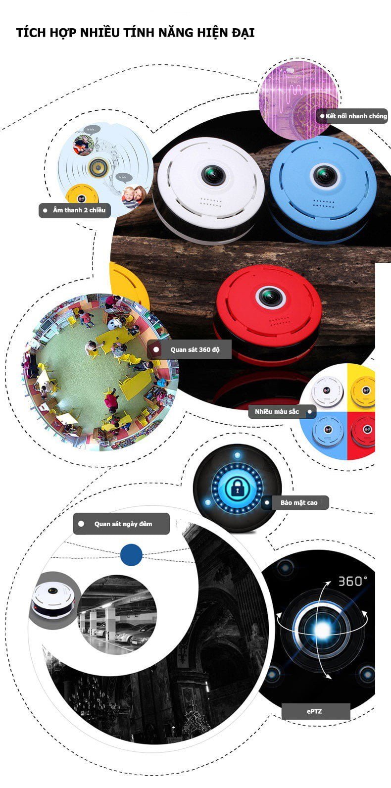 CAMERA  IP Fisheye TOÀN CẢNH PANORAMA 360 ĐỘ - SHOPCAMERAHD.COM- 0866501503