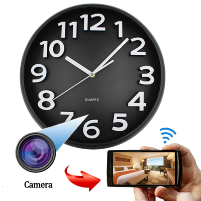 Camera Nguy Trang Dong Ho Treo Tuong Ket Noi Wifi Xem Tu Xa