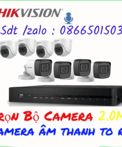 TRỌN BỘ 1 CAMERA GHI ÂM CAMERA HIKVISION 2.0 MP