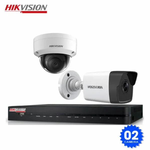 TRỌN BỘ 2 CAMERA IP HIKVISION 2.0 MP