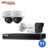 TRỌN BỘ 3 CAMERA IP HIKVISION 2.0 MP