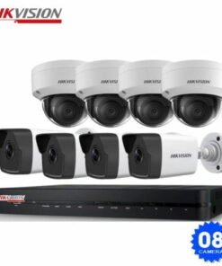 TRỌN BỘ 8 CAMERA IP HIKVISION 2.0 MP