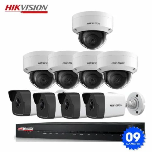 TRỌN BỘ 9 CAMERA IP HIKVISION 2.0 MP
