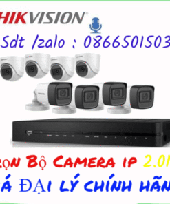 TRỌN BỘ CAMERA IP HIKVISION 2.0 MPgiá đại lý chính hãng