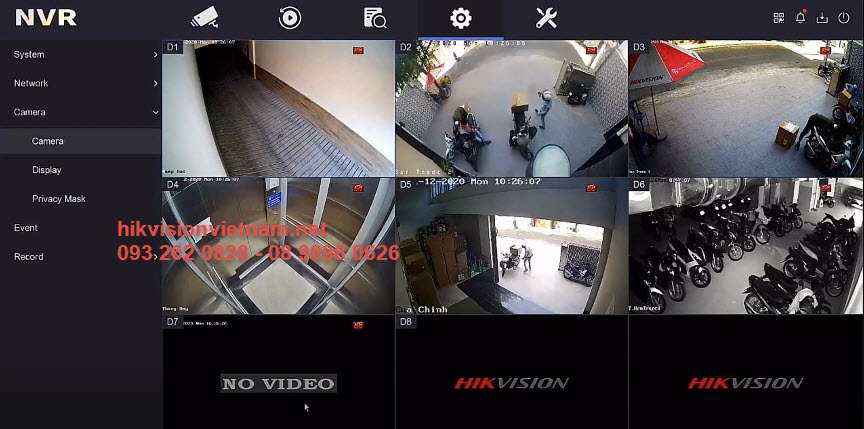 Hướng dẫn sắp xếp thứ tự kênh camera trên đầu ghi IP Hikvision với firmware V4.3