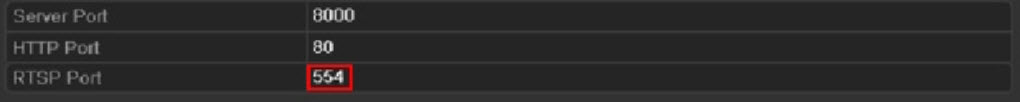 Chủ yếu chỉnh các thông số: địa chỉ IP đầu ghi, gateway cho phù hợp. Sau đó, click vào “More Settings” để thay đổi port, chủ yếu chỉnh port RTSP 554 thành1024(hoặc tùy ý)