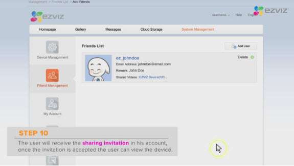 HƯỚNG DẪN CHIA SẺ CAMERA EZVIZ CHO NHIỀU NGƯỜI SỬ DỤNG