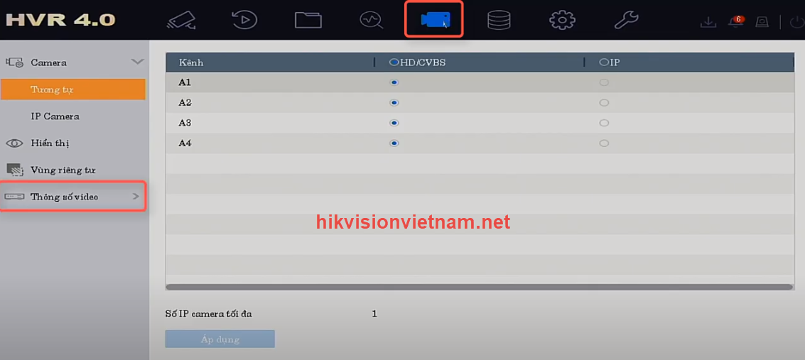 HƯỚNG DẪN BẶT TÍN HIỆU ÂM THANH CAMERA HIKVISION chính hãng giá rẻ TRÊN GIAO DIỆN HVR 4.0