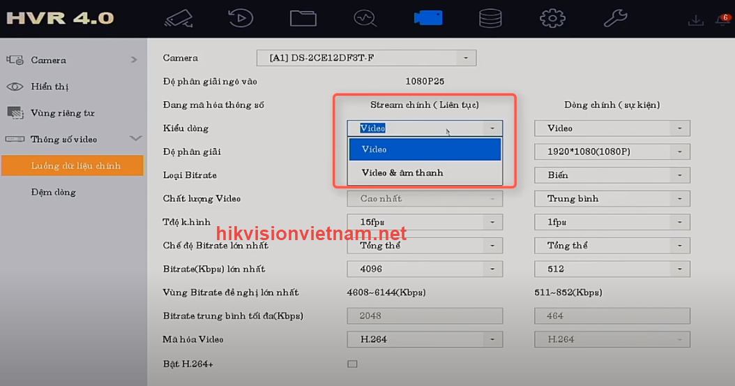 HƯỚNG DẪN BẶT TÍN HIỆU ÂM THANH CAMERA HIKVISION chính hãng giá rẻ TRÊN GIAO DIỆN HVR 4.0