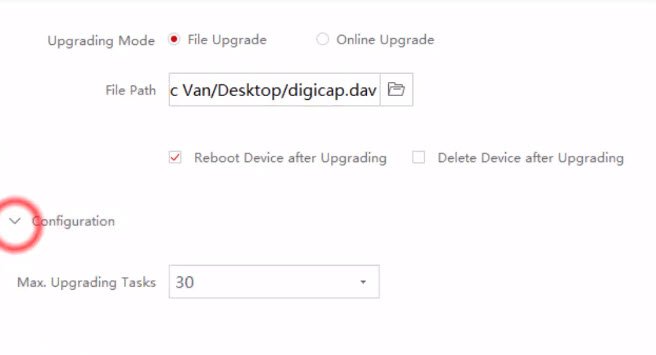 firmware-hikvision-21 HƯỚNG DẪN CẬP NHẬT FIRMWARE CHO CAMERA ĐẦU GHI HÌNH giá rẻ nhanh chóng BẰNG PHẦN MỀM BATCH CONFIGURATION