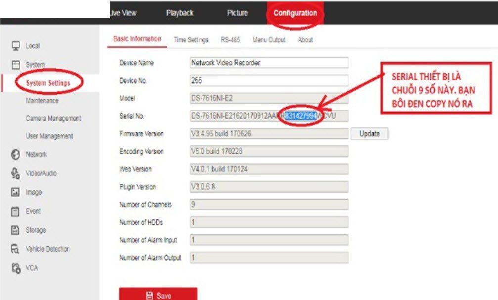 Hướng dẫn cài đặt và sử dụng Đầu ghi hình Hikvision