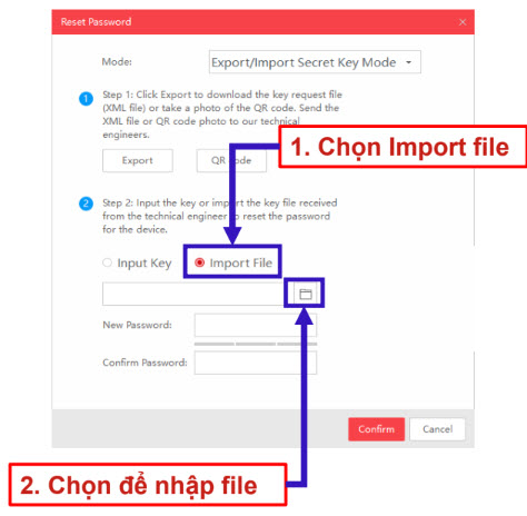 Hướng dẫn reset mật khẩu camera hikvision