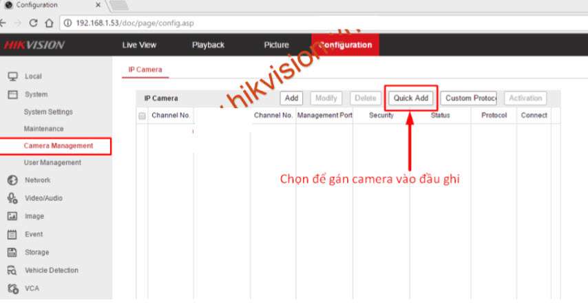 Hướng dẫn cài đặt cấu hình hàng loạt thiết bị camera IP và đầu ghi hình Hikvision
