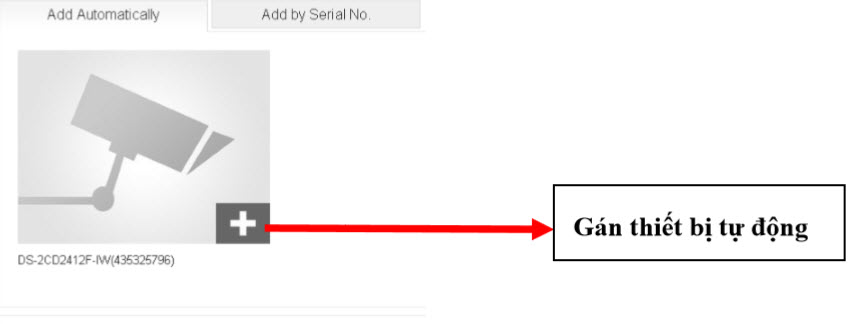 Gán thiết bị:có 2 cách + Cách 1: gán tự động Click vào Add Automatically