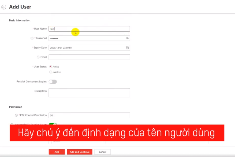 TẠO NGƯỜI DÙNG MỚI TRÊN PHẦN MỀM PRO CONNECT