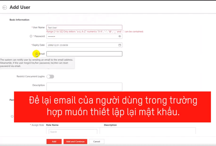 TẠO NGƯỜI DÙNG MỚI TRÊN PHẦN MỀM PRO CONNECT