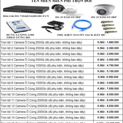 Alternative view of KHUYẾN MÃI CAMERA TRỌN BỘ CAMERA HIKVISION -CAMERA CHÍNH HÃNG