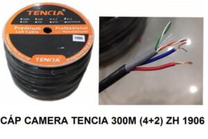 Phụ Kiện Dây Cáp Mạng camera có nguồn Tencia 300M (4+2) ZH 1906