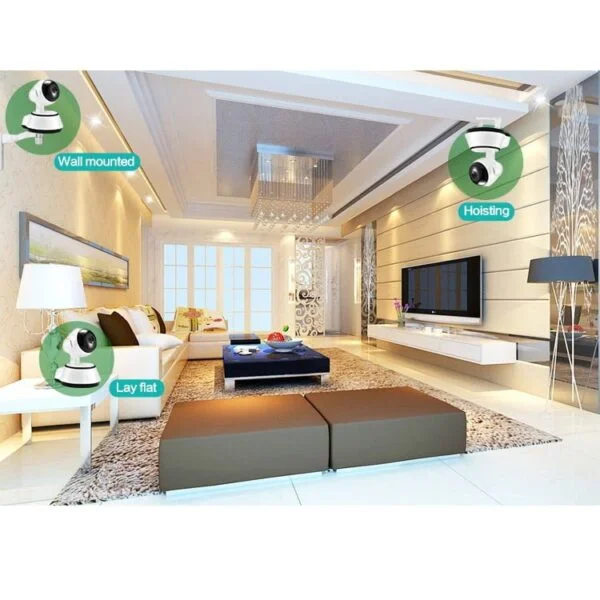 Alternative view of camera IP KHÔNG DÂY Cảm Biến Thân Nhiệt Chống Trộm Giá Rẻ -Cực Nét