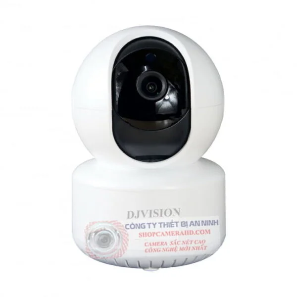CAMERA WIFI BÁO TRỘM  XOAY 360 TRONG NHÀ DJVISION HD7723B 2.0 Megapixel | (XOAY 360 ,Đàm Thoại 2 Chiều ,Nhận Diện người , bật led sáng và loa cảnh báo)
