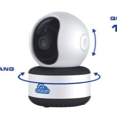 Vitacam XOAY 360 TRONG NHÀ - 2.0Mpx Full HD 1080MPX chuẩn H265X