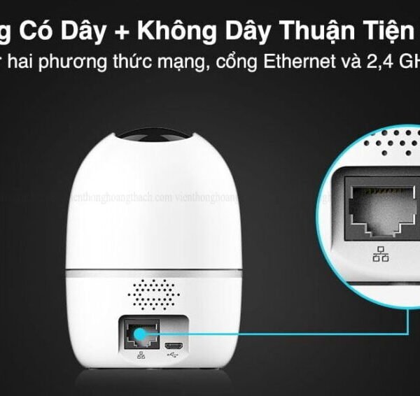 Alternative view of Camera Wifi Trong Nhà 5MP Imou GK2DP-5C0W bật đèn và hú còi khi phát hiện, có màu