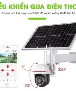 Camera Năng Lượng Mặt Trời Không Dây Xoay 360 pin 36 GIỜ