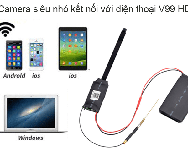 Camera IP siêu nhỏ wifi quan sát từ xa trên điện thoại siêu nét 4k