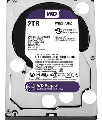 Ổ cứng chuyên dụng 2TB WESTERN PURPLE WD20PURZ- Ổ Cứng Chính Hãng