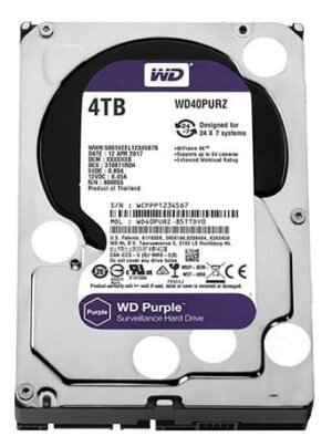 Ổ cứng chuyên dụng 4TB WESTERN PURPLE WD40PURZ- Ổ Cứng Chính Hãng