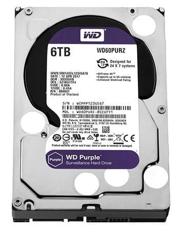 Ổ cứng chuyên dụng 6TB WESTERN PURPLE WD60PURZ- Ổ Cứng Chính Hãng