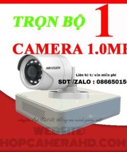 TRỌN BỘ 1 CAMERA HIKVISION 1.0MP | Camera giá rẻ