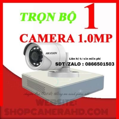 TRỌN BỘ 1 CAMERA HIKVISION 1.0MP | Camera giá rẻ