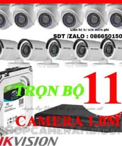TRỌN BỘ 11 CAMERA HIKVISION 1.0MP