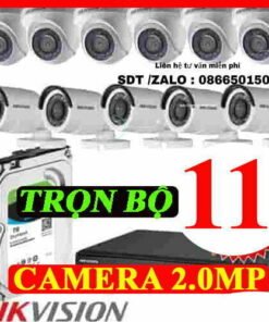 TRỌN BỘ 11 CAMERA HIKVISION 2.0MP