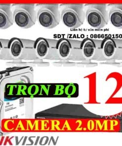 TRỌN BỘ 12 CAMERA HIKVISION 2.0MP