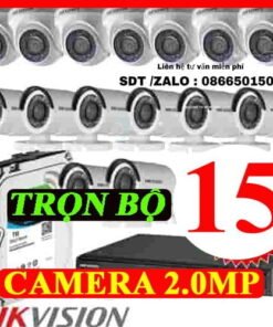TRỌN BỘ 15 CAMERA HIKVISION 2.0MP