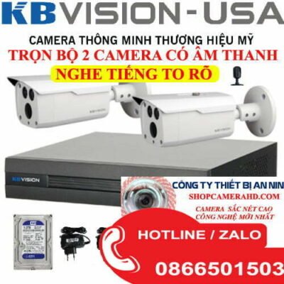 TRỌN BỘ 2 CAMERA CÓ ÂM THANH