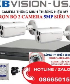 Lắp Đặt Bộ 2 Camera Siêu nét 5.0mpx