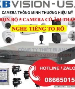 TRỌN BỘ 5 CAMERA CÓ ÂM THANH