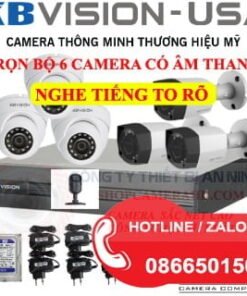 TRỌN BỘ 6 CAMERA CÓ ÂM THANH