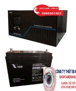 Bộ Lưu Điện Camera UPS 1KVA và Acquy Vision 100Ah