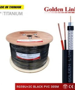 Phụ Kiện Cable Camera 300 mét Goldenlink RG59 + 2C (có nguồn) hàng Taiwan