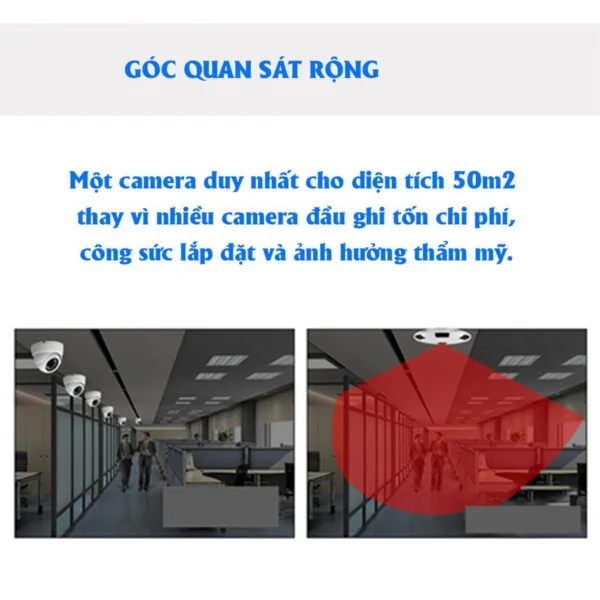 Alternative view of Camera Giám Sát Đa Chiều - Góc nhìn 360 - Kết nối IP Internet