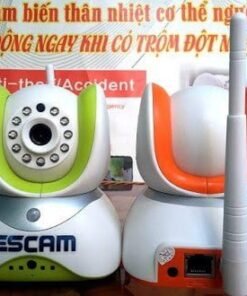 camera IP KHÔNG DÂY Cảm Biến Thân Nhiệt Chống Trộm Giá Rẻ -Cực Nét