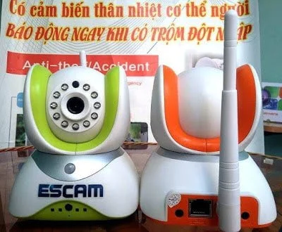 camera IP KHÔNG DÂY Cảm Biến Thân Nhiệt Chống Trộm Giá Rẻ -Cực Nét