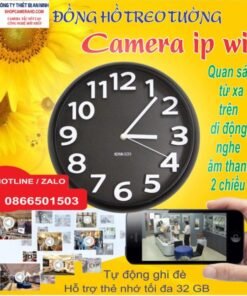 Alternative view of CAMERA WIFI NGỤY TRANG ĐỒNG HỒ ĐỂ BÀN 4K xem từ xa qua điện thoại