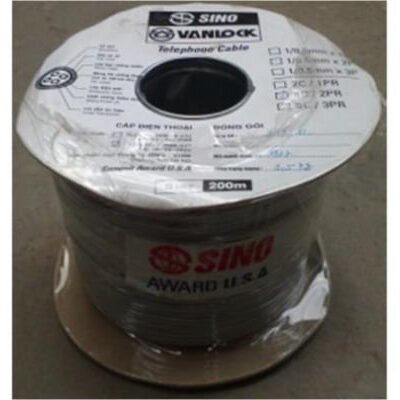 Phụ Kiện Cáp điện thoại Sino 200 mét 4 lõi chống nhiễu