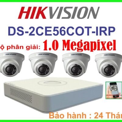 Alternative view of TRỌN BỘ 4 CAMERA HIKVISION 1.0 MPX ( HD 720P)