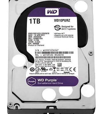 Ổ cứng Camera 1TB WESTERN PURPLE WD10PURZ